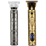 VGR V-228 5W USB Retro Engraving Hair Clipper with LED Digital Display, V-228 (Bronze), V-228 (Silver)