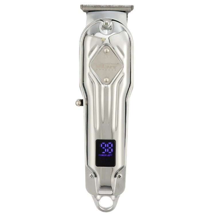 VGR V-261 8W USB Metal Professional Hair Clipper with LED Digital Display, V-261 (Gold), V-261 (Silver) V-261 (Silver) Silver