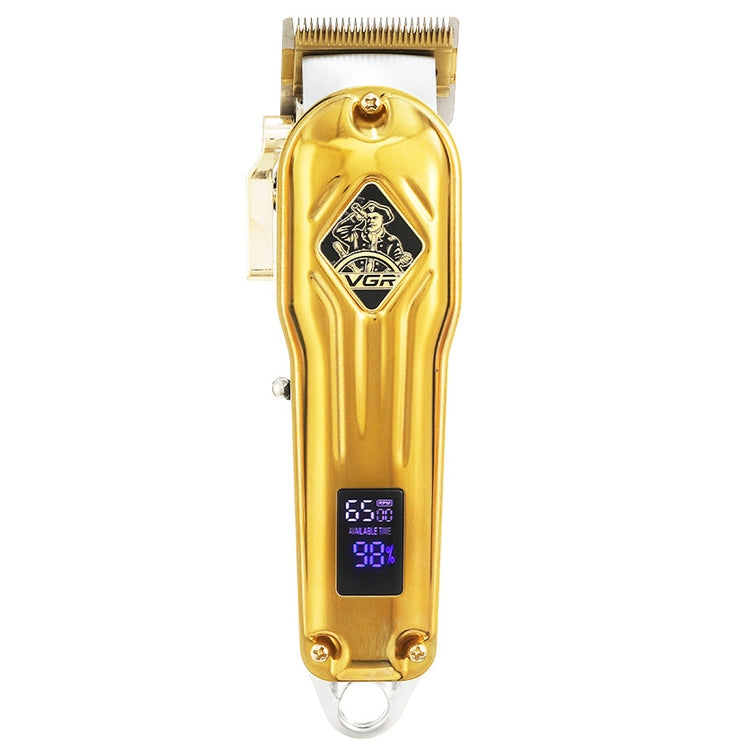 VGR V-267 10W USB Metal Hair Clipper with LED Digital Display & 5 Gears Adjustment, V-267 (Gold), V-267 (Silver) V-267 (Gold) Gold