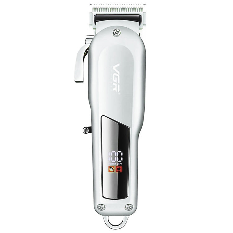 VGR V-278 10W USB Metal Electric Hair Clipper with LED Digital Display, V-278 (Gold), V-278 (Silver) V-278 (Silver) Silver