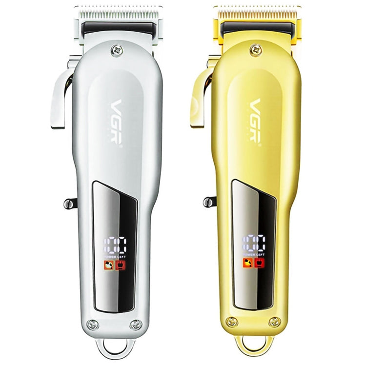 VGR V-278 10W USB Metal Electric Hair Clipper with LED Digital Display, V-278 (Gold), V-278 (Silver)