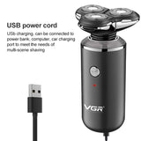 VGR V-317 5W USB Omnidirectional Three-dimensional Floating Three-network Electric Shaver, V-317