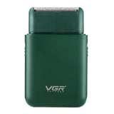 VGR V-390 5W USB Portable Reciprocating Electric Shaver, V-390 (Black), V-390 (Green) V-390 (Green) Green