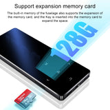 1.8 inch Touch Screen Metal Bluetooth MP3 MP4 Hifi Sound Music Player, Rose Gold, Black