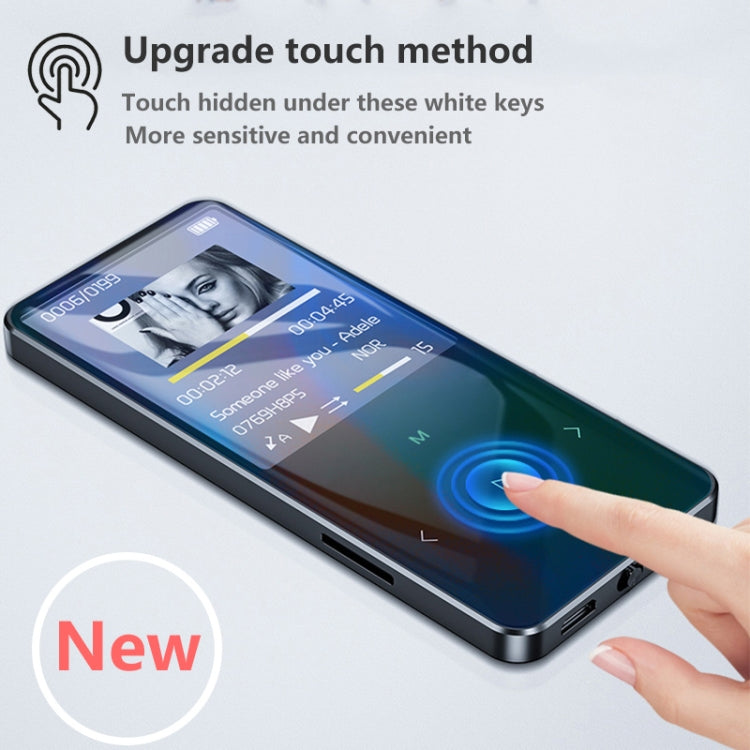 1.8 inch Touch Screen Metal Bluetooth MP3 MP4 Hifi Sound Music Player, Black, Rose Gold