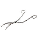 Water Grass Tool Aquarium Stainless Steel Wave Shaped Scissors Lengthened Tweezers, Wave Shaped Scissors
