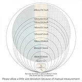 3D Growth Ring Pattern Bathroom Living Room Carpets Home Decor Mat, Diameter about 0.6m