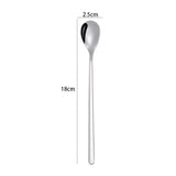 2 PCS Stainless Steel Spoon Creative Coffee Spoon Bar Ice Spoon Gold Plated Long Stirring Spoon, Round Spoon Silver, Pointed Spoon Silver, Square Spoon Silver, Round Spoon Gold, Pointed Spoon Gold, Square Spoon Gold, Round Spoon Rose Gold              ...