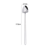 2 PCS Stainless Steel Spoon Creative Coffee Spoon Bar Ice Spoon Gold Plated Long Stirring Spoon, Pointed Spoon Silver, Square Spoon Silver, Round Spoon Gold, Pointed Spoon Gold, Square Spoon Gold, Pointed Spoon Rose Gold, Square Spoon Rose Gold