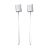 2 PCS Stainless Steel Spoon Creative Coffee Spoon Bar Ice Spoon Gold Plated Long Stirring Spoon, Round Spoon Silver, Pointed Spoon Silver, Square Spoon Silver, Round Spoon Gold, Pointed Spoon Gold, Square Spoon Gold, Round Spoon Rose Gold              ... Square Spoon Silver