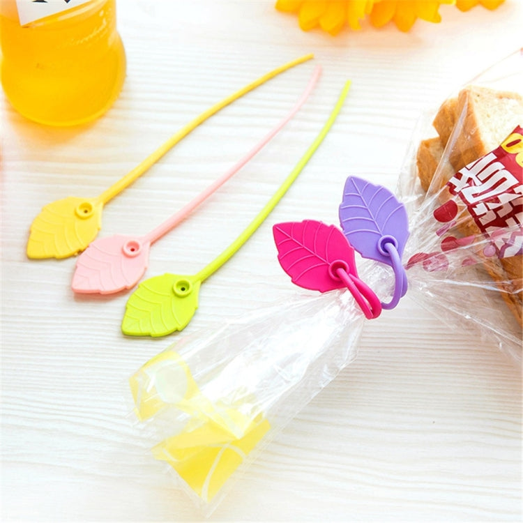 20 PCS Environmental Protection Silicone Plastic Bag Sealing Clip Food Bag Bundle Cable Tie, Random Color Delivery, Bundle Cable Tie Bundle Cable Tie