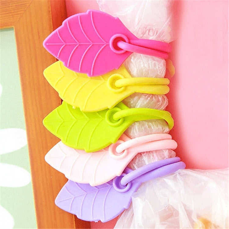 20 PCS Environmental Protection Silicone Plastic Bag Sealing Clip Food Bag Bundle Cable Tie, Random Color Delivery, Bundle Cable Tie