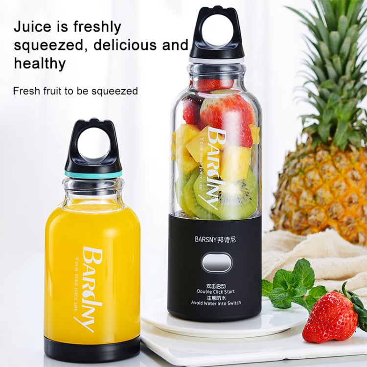 Multifunctional Juicer Rotatory Extractor Cup Portable USB Charge Juicer Blender with 6 Blades, Black, Pink, Blue