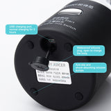 Multifunctional Juicer Rotatory Extractor Cup Portable USB Charge Juicer Blender with 6 Blades, Black, Pink, Blue