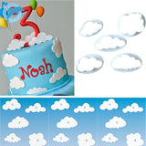 10 PCS Cake Mold Cloud Fondant Cake Decoration Printing Die Cutting Mold, Cloud Shape Cloud Shape