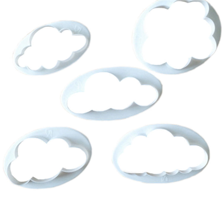 10 PCS Cake Mold Cloud Fondant Cake Decoration Printing Die Cutting Mold, Cloud Shape