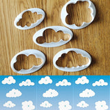 10 PCS Cake Mold Cloud Fondant Cake Decoration Printing Die Cutting Mold, Cloud Shape