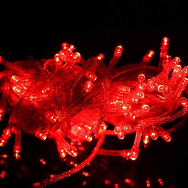 50M LED String Lights Christmas New Year Garland Decoration for Street Room House Garden Outdoor Use DIY Decor EU US Plug in, 50M 400LEDS