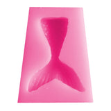 10 PCS Fondant Mermaid Fishtail Silicone Mold Baking Tools Chocolate Cake Decorating Mold, Fishtail Shape