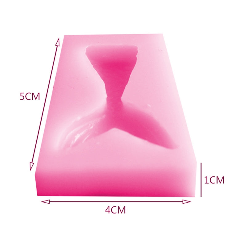 10 PCS Fondant Mermaid Fishtail Silicone Mold Baking Tools Chocolate Cake Decorating Mold, Fishtail Shape