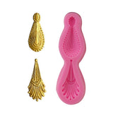 2 PCS Gemstone Pendant Silicone Mold Fondant Chocolate Mold DIY Baking Cake Decorating Edge Tool, Gemstone Pendant Shape Gemstone Pendant Shape