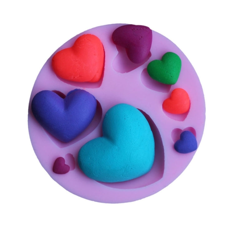 2 PCS DIY Baking Cake Mold Love Pattern Fondant Silicone Mold, Love Pattern Shape Love Pattern Shape