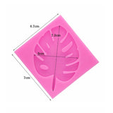 2 PCS DIY Tree Leaf Fondant Mould Chocolate Cake Decorating Mould, Tree Leaf Shape(Pink), Tree Leaf Shape(Gray)