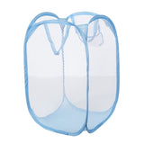 Foldable Pop Up Wash Bag Laundry Basket Bag Hamper Mesh Storage Pueple Dirty Clothes Basket