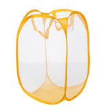 Foldable Pop Up Wash Bag Laundry Basket Bag Hamper Mesh Storage Pueple Dirty Clothes Basket