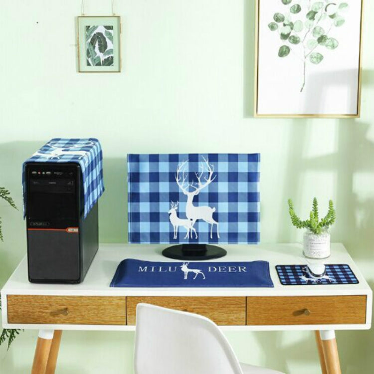 3 in 1 Simple Desktop Computer PC Dust Cover, 23-24 inch, 25-27 inch