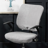 Universal Stretch Office Chair Cover, Back Cover + Cushion Cover Back Cover + Cushion Cover Silver Grey