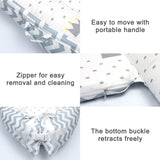 80*50cm Baby Bed Newborn Nursing Bionic Bed Crib Cot Baby Sleeping Artifact Bed Travel Bed Bumper