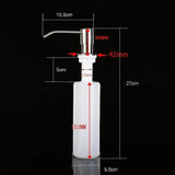 Stainless Steel Sink Soap Dispenser Sishwashing Liquid Hand Soap Bottle, Sink Soap Dispenser Bottle