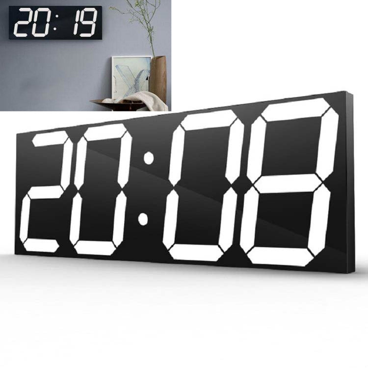Wall Sticker LED Wall Clock Decorative Clock Creative Acrylic Mirror Clock US Plug, Remote Version Sealed Box Remote Version Sealed Box White Font