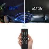 Wall Sticker LED Wall Clock Decorative Clock Creative Acrylic Mirror Clock US Plug, Remote Version Sealed Box