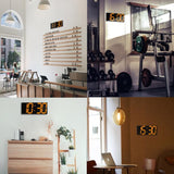 Wall Sticker LED Wall Clock Decorative Clock Creative Acrylic Mirror Clock US Plug, Remote Version Sealed Box