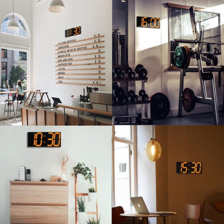 Wall Sticker LED Wall Clock Decorative Clock Creative Acrylic Mirror Clock US Plug, Remote Version Sealed Box