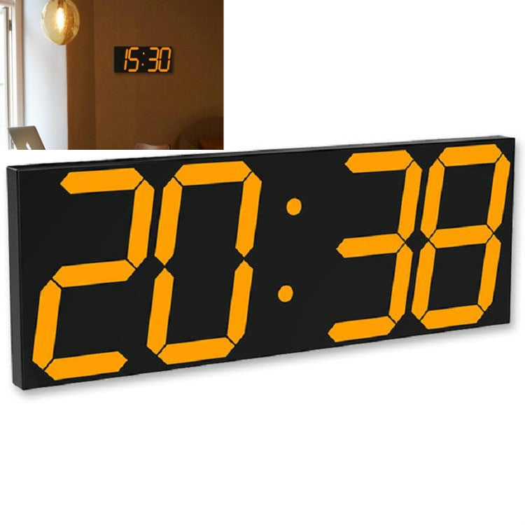 Wall Sticker LED Wall Clock Decorative Clock Creative Acrylic Mirror Clock US Plug, Remote Version Sealed Box Remote Version Sealed Box Gold Font