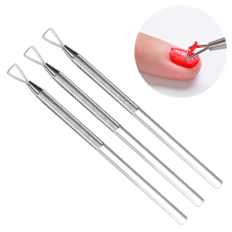 3 PCS Stainless Steel Nail Tool Steel Push and Remove Nail Polish Glue Phototherapy Glue Unloading Knife Default Title