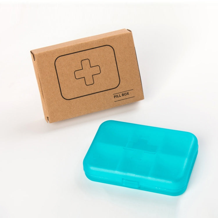 2 PCS Mini 6 Slots Portable Vitamin Medical Organizer