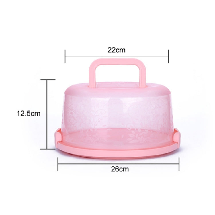 Plastic Round Handle Storage BoxePortable Cake Box