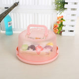 Plastic Round Handle Storage BoxePortable Cake Box