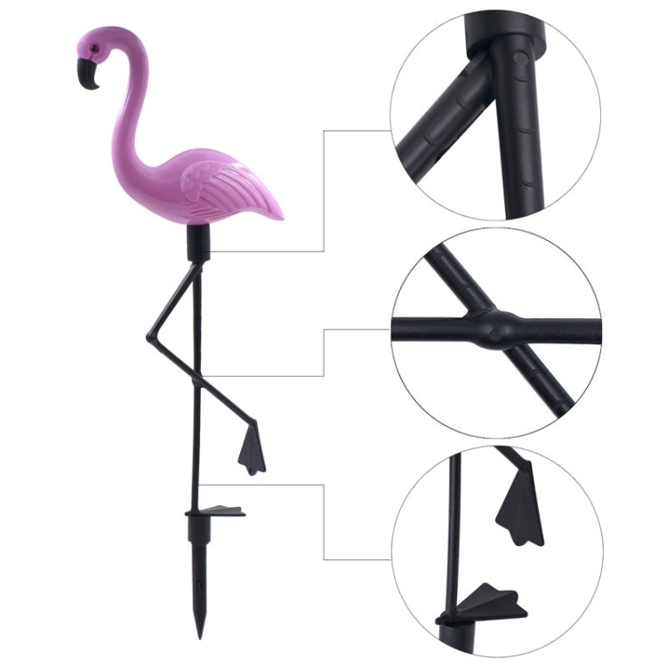 3 in 1 Waterproof Solar Flamingo Lawn Light LED Garden Path Landscape Lights Night Lamp