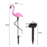3 in 1 Waterproof Solar Flamingo Lawn Light LED Garden Path Landscape Lights Night Lamp