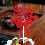 10 PCS Carving Cake Dessert Insert Party Decoration Red