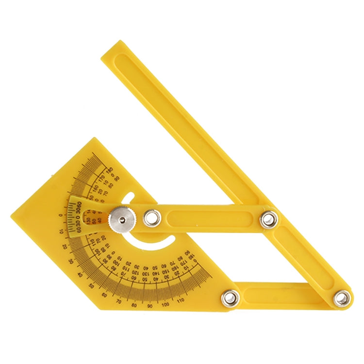Template Tool Protractor Instrument Measuring Arm Ruler 180 Degree Woodworking Ruler, 180 Degree Ruler
