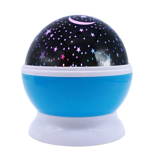 Stars Starry Sky LED Battery USB Night Light Projector Luminaria Moon Novelty Table Night Lamp for Children, Blue, Pink, Purple