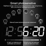 Multifunctional LED Wall Clock Creative Digital Clock, Hollow Remote Control, Sealed Box Remote Control