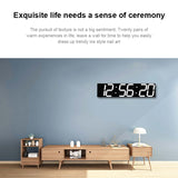 Multifunctional LED Wall Clock Creative Digital Clock, Hollow Remote Control, Sealed Box Remote Control