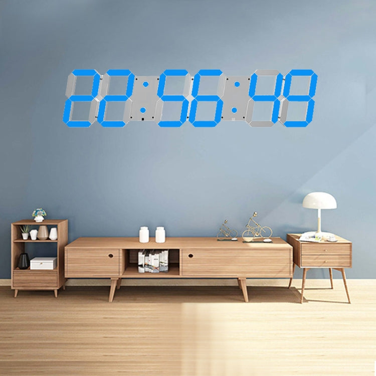 Multifunctional LED Wall Clock Creative Digital Clock, Hollow Remote Control, Sealed Box Remote Control
